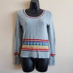 Vintage Rare Marc Jacobs Rainbow Argyle Lambswool Sweater